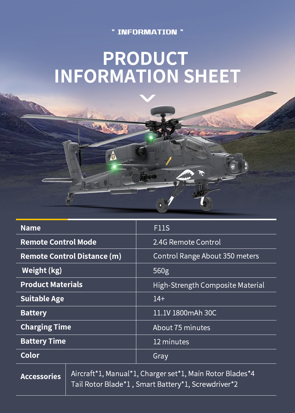 YXZNRC-F11-S-132-AH-64-Apache-Skala-24G-6CH-GPS-Houmlhe-Halten-Optischer-Fluss-Positionierung-58G-FP-2019446-3